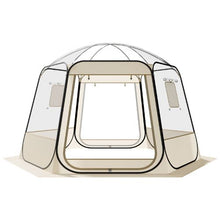 Pop-Up Bubble Tent – 11×10.2 Ft Clear Waterproof UV-Resistant Dome Tent for 8–10 Persons
