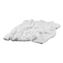 Throw Blanket 50 x 60"Faux Fur Cozy Blanket (White)