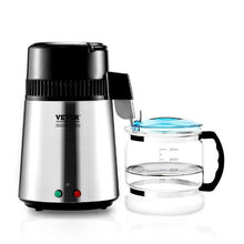 4L Water Distiller, 1.05 Gallon Pure Water Purifier for Home, 750W Stainless Steel Interior Distilled Water Maker -  (Silver)
