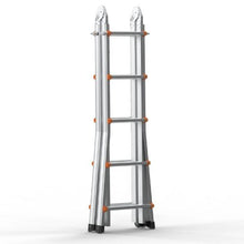 20 FT Telescoping A-Frame Ladder Compact Aluminum Extension Ladder 330 LB Capacity