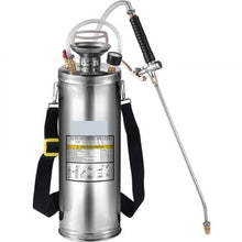 3-Gallon Stainless Steel Sprayer 20-Inch Wand 3-Ft Hose Pressure Gauge & Adjustable Nozzle