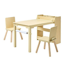 Kids Art & Craft Table Set with 2 Chairs and Storage Cabinet