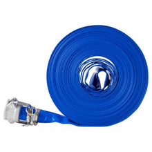 Backwash Hose - 1.5 x 100 ft Blue PVC with Clamps & Camlock Aluminum Fittings | For Sewage Treatment Water Transport & Agricultural Use