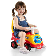 Ride-On Push Car for Toddlers Ages 1–3 – Sit-to-Stand Racer with Music Steering Wheel & Storage for Kids