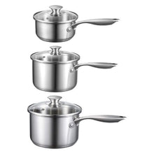 1 QT & 2 QT & 3 QT tainless Steel Saucepan Set for Oven Dishwasher Induction Cooker