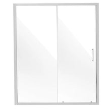 Semi-Frameless Sliding Shower Door 57.7-59 W x 70 H in 1/4 in Clear Tempered Glass NANO Stainproof Stainless Steel Chrome