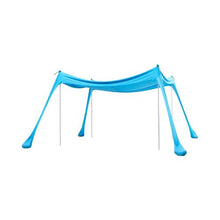 10x10 Ft Beach Tent Sun Shelter UPF50+ UV Protection Easy Pop-Up Canopy with Sandbags & Poles