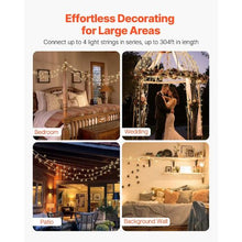 LED Christmas String Lights Waterproof for Tree Yard Patio Decoration Outdoor with 8 Modes