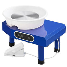 Pottery Wheel 10" Ceramic Forming Machine 60-300 RPM Foot Pedal Detachable Basin LCD Panel