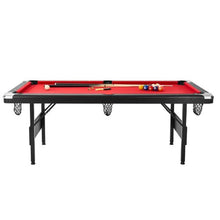 7ft Space-Saving Foldable Pool Table for Kids & Adults