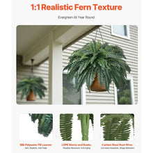 Artificial Plants Large for Outdoors and Indoor Home Office Garden Artificial Boston Ferns Plants (Pack of 1)