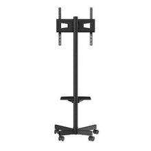 Mobile TV Stand for 23-60" TVs, Height Adjustable Portable Cart with Wheels Fits Screen Size: 58.4-152.4 cm