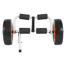 Kayak Cart 200lb Foldable Trolley with 10" Tires & Strap for Kayaks and SUPs