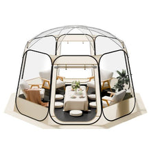 R Pop-Up Bubble Tent – 12 x 11.1 Ft Clear Waterproof Outdoor Dome Tent for 10–12 Persons