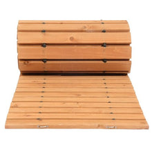 Brown Straight Pathway Roll Out Garden Walkway Wooden Garden