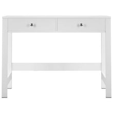 White Small Kids Desk with Drawers – Modern Rectangle MDF Study Table for Bedroom Home & Office