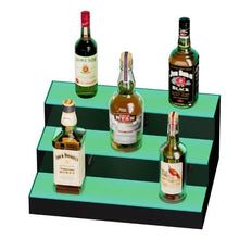 16 Inch 3 Tiers LED Lighted Liquor Bottle Display  with RF Remote & App Control