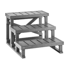 3-Step Hot Tub Steps 27.5" Wide 350 lb Capacity Non-Slip Spa Stairs for Hot Tubs Pools & RVs