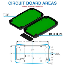 Circuit Storage Black Box Hand Held With Easy Removable End Panel Enclosure H45BK
