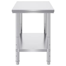 24 X 36 X 32 In Stainless Steel Work Table with 4 Wheels  for Commercial Kitchen Restaurant GZT90X60J