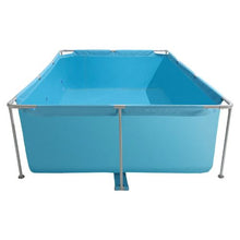 118 x 78 x 30 Inch Rectangular Frame Pool – Steel Metal Above Ground Swimming Pool 1046 Gallon Easy Setup