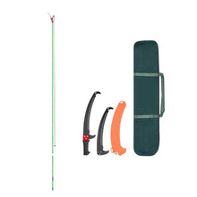 27 Ft Extendable Manual Pole Saw Tree Pruner with Scissors & Sharp Steel Blade for High Branch Trimming