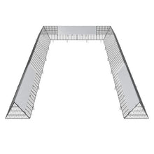 236.2 x 157.5 x 24.2 In Chicken Tunnel Run – Large Portable Outdoor Coop for Chickens Ducks & Rabbits (2 Sets)