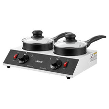 Chocolate Melting Pot 2 x 1 Qt Pots, 80W Dual Temp Control 86–185°F Ceramic-Coated Pots