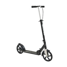 Kick Scooter for Kids 8+ Teens & Adults – 2-Wheel Adjustable Handlebar Anti-Slip Deck Foldable Black & Silver Up to 220 lbs