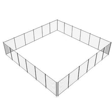 4 x 72 FT Removable Pool Fence for Inground Pools 340GSM Teslin PVC Mesh Easy DIY Install (Black)