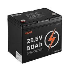 24V 50Ah LiFePO4 Battery Bluetooth 30A BMS 1280Wh Deep Cycle Low Temp Protection for RV Marine