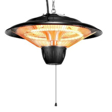 1500W Hanging Infrared Patio Heater with Pull Cord & Adjustable Chain, Indoor/Outdoor Use