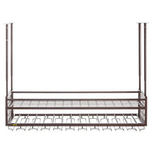 46.9 X 11.8 In Hanging Wine Glass Rack for Bar Cafe Kitchen XR-gy001