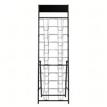 20 Pocket Brochure Display Rack Floor Stand Black HS-Z2