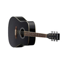 41 Inch Dreadnought Acoustic Guitar Bundle with Gig Bag Tuner Capo & Accessories (Black)