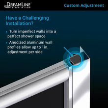 Shower Enclosure Base and QWALL-4 Shower Backwall Kit Prime DL-6153-01FR