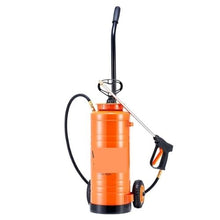 3.5-Gallon Stainless Steel Concrete Sprayer Wheeled Cart 20.5-Inch Wand 48"/120" Hoses & 2 Brass Nozzles