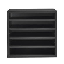 5 Compartment Desk Literature Organizer File & Mail Sorter – (Black)