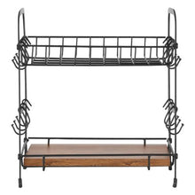 12 Movable Hooks Mug Holder with 2 Tier Coffee Bar MUG-XM004