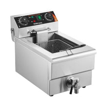 Commercial Deep Fryer 1500W Electric Fryer 11.6Qt/11L Stainless Steel with Basket & Temp Control