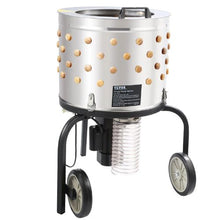 Chicken Plucker Machine – 20" Stainless Steel Drum 108 Soft Fingers 500W Poultry Defeathering Equipment with Debris Collection