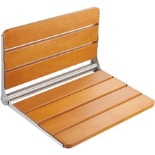 Folding Teak Shower Seat Wall-Mounted Fold-Down Bench 500 LB Capacity
