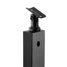 42" Black Cable Railing Stair Post Pre-Drilled 30° Holes 1-Pack