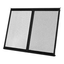 RV Screen Door Protector 26.5 × 20 Inch Aluminum Alloy Door Grille Breathable Mesh (Black)
