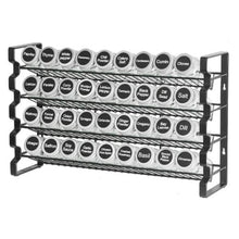 "18x11 in Spice Rack Organizer - Set with 36 Spice Jars Lids Labels & Funnel Kitchen & Pantry Storage"
