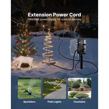 Extension Cord Overload Protection Outdoor Power Strip Weatherproof with Cover 6 Outlets