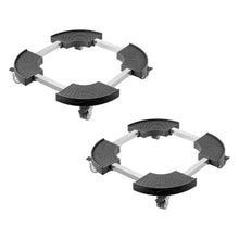 Trash Can Dolly Set of 2 - Adjustable 15-22.8 in, 440lbs Capacity Lockable Wheels Heavy Duty Rolling Cart