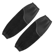 Heavy Duty Welding Protection Sleeves – Flame Resistant Cowhide Leather & FR Cotton Arm Guards with Elastic Cuffs