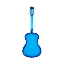 38 Inch Classical Guitar Starter Kit with Gig Bag Tuner Capo & Accessories (Blue)