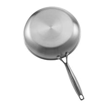 (240, 280, 320 mm)  Stainless Steel Frying Pan Cooking Skillet with Heat-Resistant Handle for Kitchen (3 Piece)